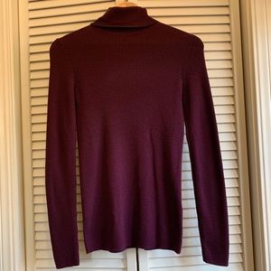 UNIQLO Extra-Fine Merino Turtleneck in Wine